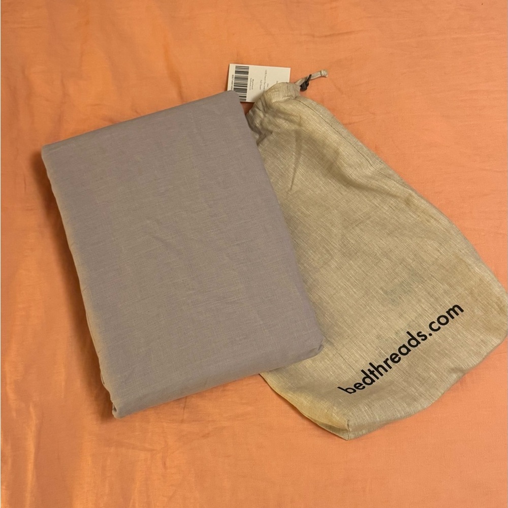 Bed Threads Lilac Linen Duvet Cover Queen BNWT **RARE**